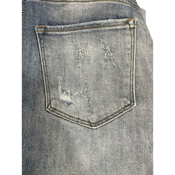 Risen Medium‎ Blue High Rise Girl Friend Capri Jeans - Picture 3 of 5